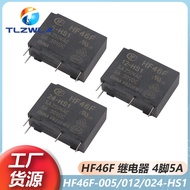 MO Preferred Macro Generator Relay HF46F/5-HS1T 12V24V Universal 4-Pin Relay 5A Small Power Relay * 