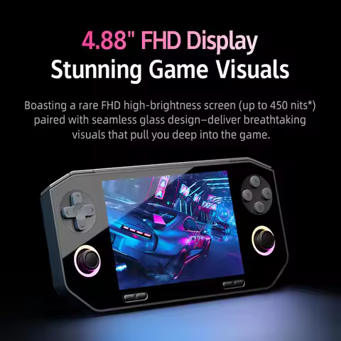 NEW GameMT EX8 4.88-inch HD 1620x1080 Screen Android14 MediaTek Helio G99 Octa-core Retro Handheld G