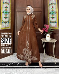 ( S M L XL XXL ) Terbaru 2023 Gamis twill rayon pelangi gamis twill tidye gamis twil rayon super abs