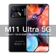 M11 Ultra 7.3 inch Unlocked 5G Android Cell phone 16GB 512GB Smartphones