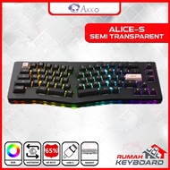 AKKO - ALICE S Pro - Plus - 65% - Semi Transparent - Mechanical Keyboard