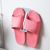 Wall-Mounted Paste Shoe Rack Bathroom Wall-Mounted Storage Rack Space-Saving Slippers Shelf Household Shoes Storage Rack Hook