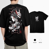 [Cod] Japanese SLEEVE T SHIRT Original Geisha Series T-Shirt Grie Geisha Unisex Thick Cotton T-Shirt