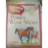 PRELOVED Buku Bacaan Grolier I Wonder Why Books - Ponies Wear Shoes
