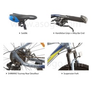 Garion G2623-BC 26" Alloy Mountain Bike MTB Bicycle With Shimano 24 Speed + 6 FREE GIFT