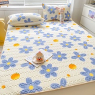 H-66/ Summer Ice Silk Latex Summer Mat Mattress Single Dormitory Soft Mat Three-Piece Set Baby Summer Washable Fitted Sh