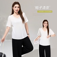Plus Size Women's T-Shirt XL-5XL | Fashionable Lyocell Top