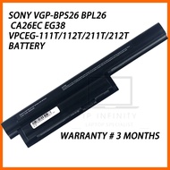 SONY VGP-BPS26 PCG-61911T/W 61712T SVE14AA12T SVE151E11T LAPTOP BATTERY