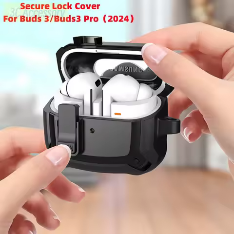 for buds 3 pro samsung case with Secure Lock Military shockproof Protect Cover For Men For Samsung G