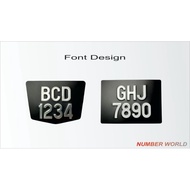Motor Plate Besi Ketuk Nw04Font Design Sticker/Spray#plate Besi ketuk#alumnium plate