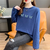 [AMYGO] Baju T Shirt Perempuan Lengan Panjang Women Long Sleeve Wanita Murah Baju T Shirt Perempuan Lengan Panjang T-shi