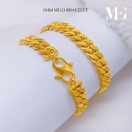 Merlin Goldsmith 22K 916 Gold 7MM MILO BRACELET