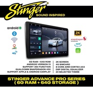 Stinger Advance Pro 8 Core Android Player 6Ram 64Rom Support 4g 360 Camera Dsp 2K Carplay
