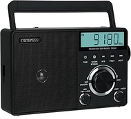 Retekess TR635 Portable Digital Radio, AM/FM/SW Radio with Excellent Reception, Black, 9.64 x 3.34 x