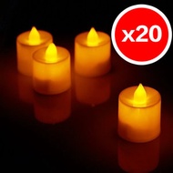 全城熱賣 - &lt;20個&gt;LED無火焰蠟燭燈 氣氛蠟燭 表白 求婚 halloween christmas 聖誕