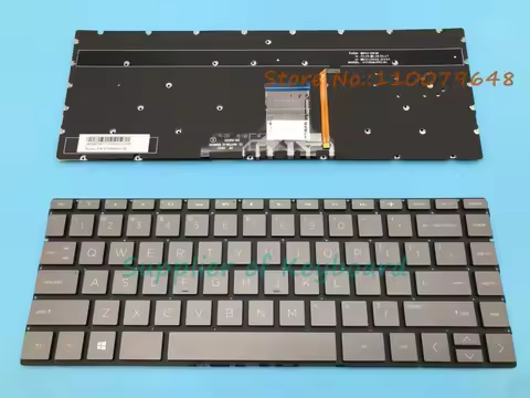 NEW English Keyboard For HP ENVY 13-ah0051wm 13-ah0075nr 13-ah1000tu 13-ah1000tx Laptop Brown/Silver