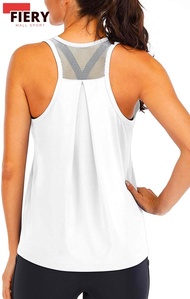 ◎Fiery Sport◎ 2023 summer new womens cationic yoga sports vest female fitness quick-drying t-shirt W