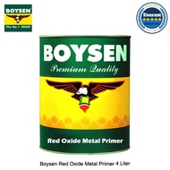 Boysen Red Oxide Metal Primer 1 Liter and 4 Liters (Choose Size) +