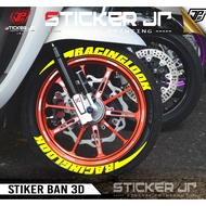Tire Bomb/Tire Font/Tire Sticker/3D Custom Tire Sticker (Price 1 Package) 3D Rim Sticker JP05