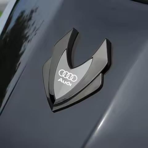3D Metal Car Side Fender Car Body Sticker Shield Emblem Badge Logo for audi sport RS A1 A3 A4 B7 B8 