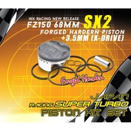 FZ150 Y15 LC135 IKK SX2 ( FORGED HARDEN PISTON DOME +3.5MM ) 65MM & 68MM