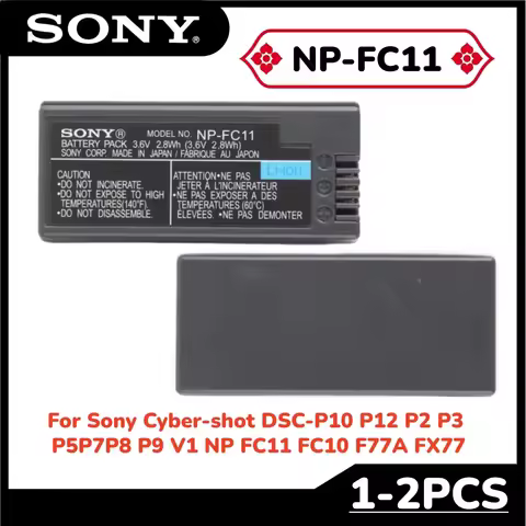 Original NP-FC11 NP-FC10 Battery for Sony Cyber-shot DSC-P10 P12 P2 P3 P5 P7 P8 P9 V1, NP FC11 FC10