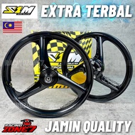 “EXTRA TERBAL” S1M 3 Batang Sport Rim Y15 Y16 LC135 4S 5S V8 Fi Y125/ 3 Batang Y15/Hitam 1.6x17