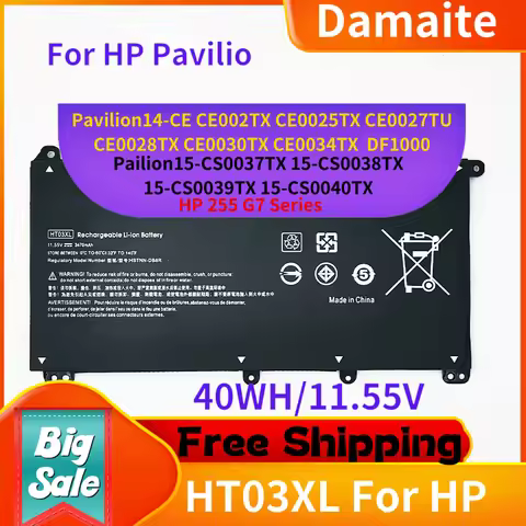 HT03XL L11119-855 Laptop Battery Replacement for HP Pavilion 15-DA0002DX 15-CS3073CL 15-DY1023DX 14M