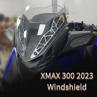 for Yamaha XMAX 300 2023 Motorcycle Acrylic Sports Windshield Front Windscreen Sports Wind Screen Flyscreen Visor Viser Deflector Accessories