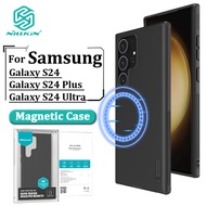 Nillkin Cứng PC + TPU MagSafe Ốp Lưng Cho Samsung Galaxy S25 Ultra S25 Plus S25 S24 Ultra S24 Plus S