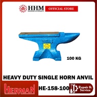 [𝐏𝐑𝐄𝐎𝐑𝐃𝐄𝐑] 𝐇𝐄𝐑𝐌𝐀𝐍 Heavy Duty Single Horn Anvil - 100 kg (HE-158-100)