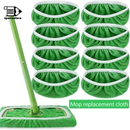 [GoodGirlm1] 5-10pcs Reusable Green/Gray Microfiber Mop Cloth for Hardwood & Tile Floors QQQ