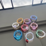 [MIN BUY 3] Aesthetic Beaded Rings Ring / Friendship Rings Korean Bead Rings