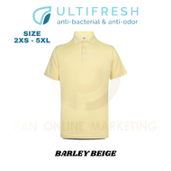2XS - 7XL Polo T Shirt Men Short Sleeve Uniform Collar for man Ultifresh UDF05 2.0 Microfiber Polyes