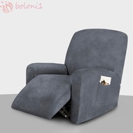 [COD] Recliner Chair Covers, Velvet 1 Seater Couch Slipcovers, Thick Stretchy Form Fitter with Side 