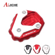 Motorcycle CNC Kickstand Foot Side Stand Extension Pad Support Plate Enlarge Stand For HONDA CB500X 