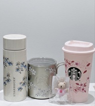 🇯🇵日本直送 - Starbucks Japan 2026 櫻花 Sakura 限量版 保溫杯 保暖杯 透明杯  Stanley Ball and Chain  mini cup gift 粉紅色 藍