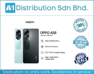 OPPO A58 Smartphone [ 6GB RAM / 8GB RAM + 128GB ROM ] 100% Original OPPO MYSet