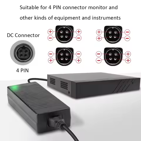 Four pin 12volt 19v 24V adapter LCD TV 4PIN switching power supply DC 12V 5A 8.5A 10A 15A 24V 3A 5A 