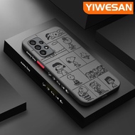YIWESAN A53ปลอกสำหรับ Samsung 5G A33 5G A73 5G A13 A23 5G M53 M23 5G M33 5G A13 5G เคส A04s ลายการ์ตูนสนูปี้บางด้านหลังเปลือกแข็งขอบนิ่มซิลิโคนแฟชั่นกันกระแทกป้องกันเลนส์กล้องคลุมทั้งหมดเคสมือถือเคส
