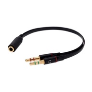 Audio Splitter Cable 2 Male to 1 Female (2 Male to 1 Female) 3.5mm