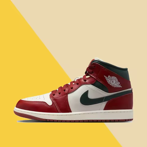 NIKE Air Jordan 1 Classic Mid-Top Basketball Shoes Slip-Resistant & Durable Unisex Casual Sneakers D