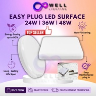 Lampu Siling Ruang Tamu LED Surface Downlight Plug in Type 24W 36W 48W Mounted Easy Maintenance Home