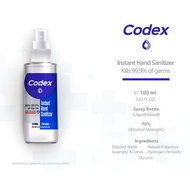 Codex 70% Alcohol Instant Hand Sanitizer (KKM/MOH Approved) (100ml)