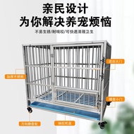 Stainless Steel Dog Cage Medium Large Dog Dog Cage Detachable Cage Strong Large Dog Rescue Dog Cage