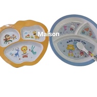 Melamine Divider Children's Plate 3 Melamine Divider Plate Baby Plate