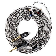 KBEAR P34 Upgrade Cable 5N 2-Strands 98-Core OFC Silver-Plated Interchangeable Plug Design 3.5/4.4 f
