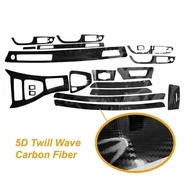 08/02 MOTORLAND-MY >> 5D Interior Glossy Carbon Fiber Wrap Trim Decal For For For For For BMW 3 Seri