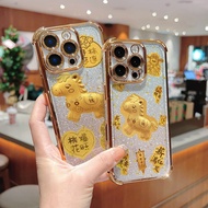 2026 New Year Gold Fortune Horse Phone Case For OPPO RENO 4 5 6 7 8 Pro 8T 7Z 8Z Reno 7 5G A74 A93 F