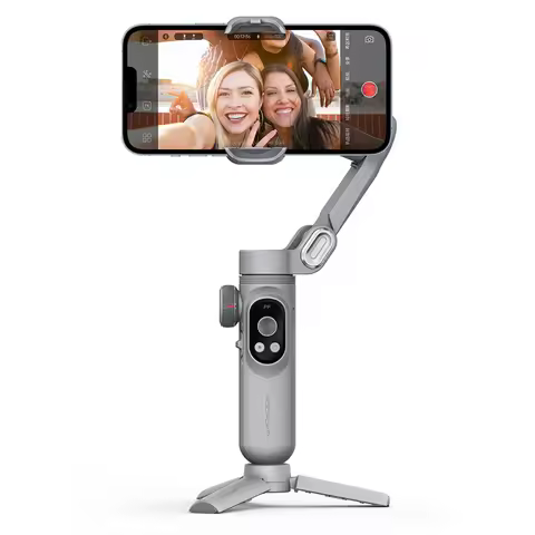 AOCHUAN Smart X Pro 3-Axis Gimbal Stabilizer Wireless Charging OLED Display LED Light AI Face Tracki